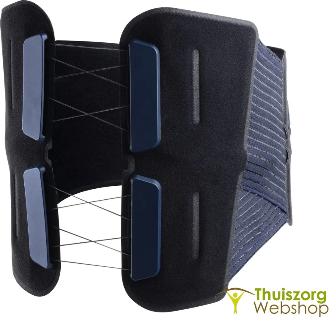 Thuasne Lombastab Rugbrace 21cm - Maat 1 (60-80cm) - Zwart