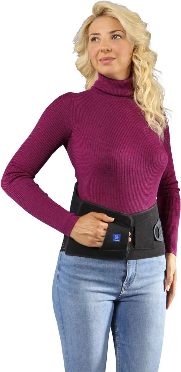 Thuasne Lombastab Rugbrace 21cm - Maat 1 (60-80cm) - Zwart