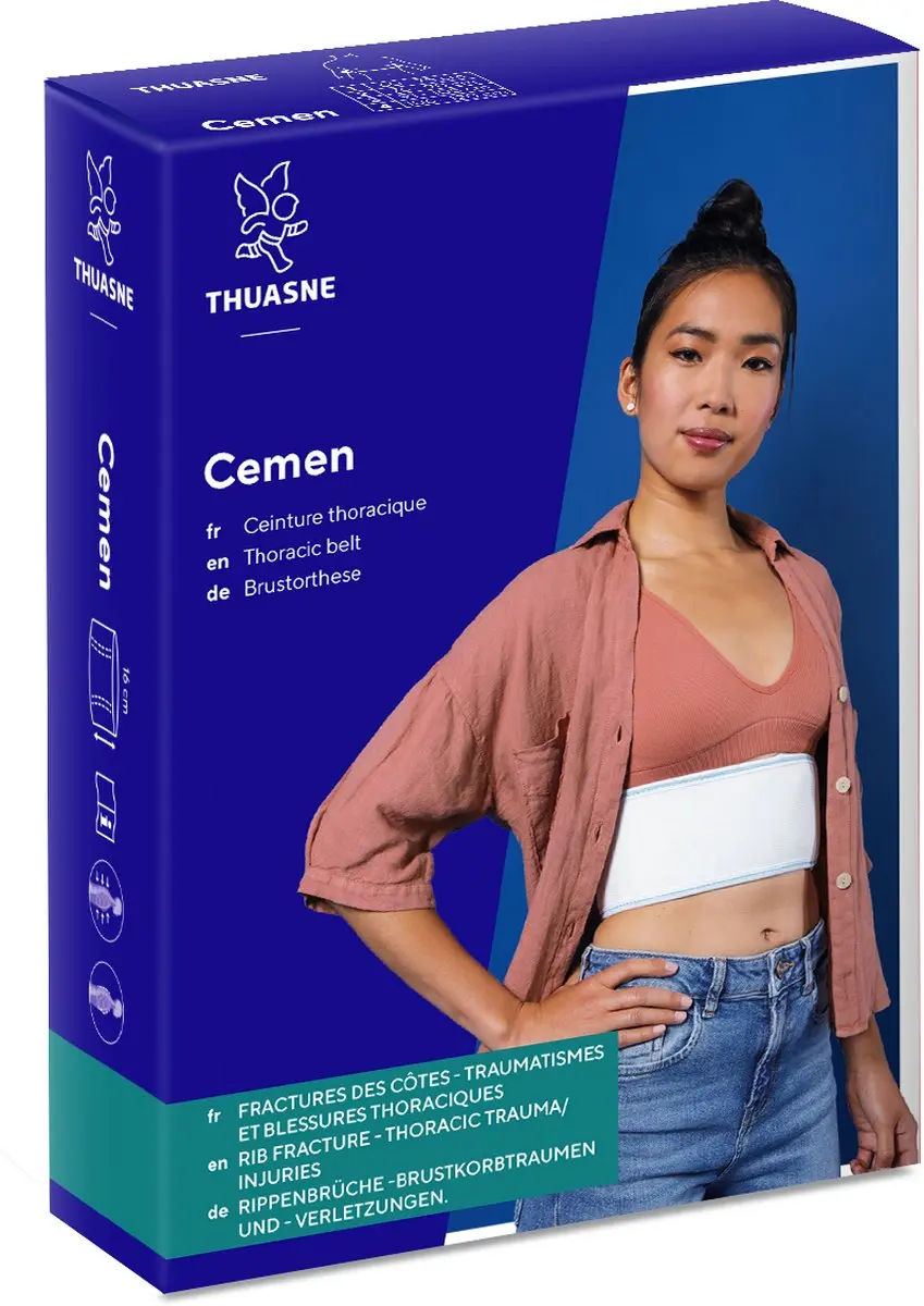 Thuasne Cemen Ribbrace - Borstkasbandage Maat S Wit
