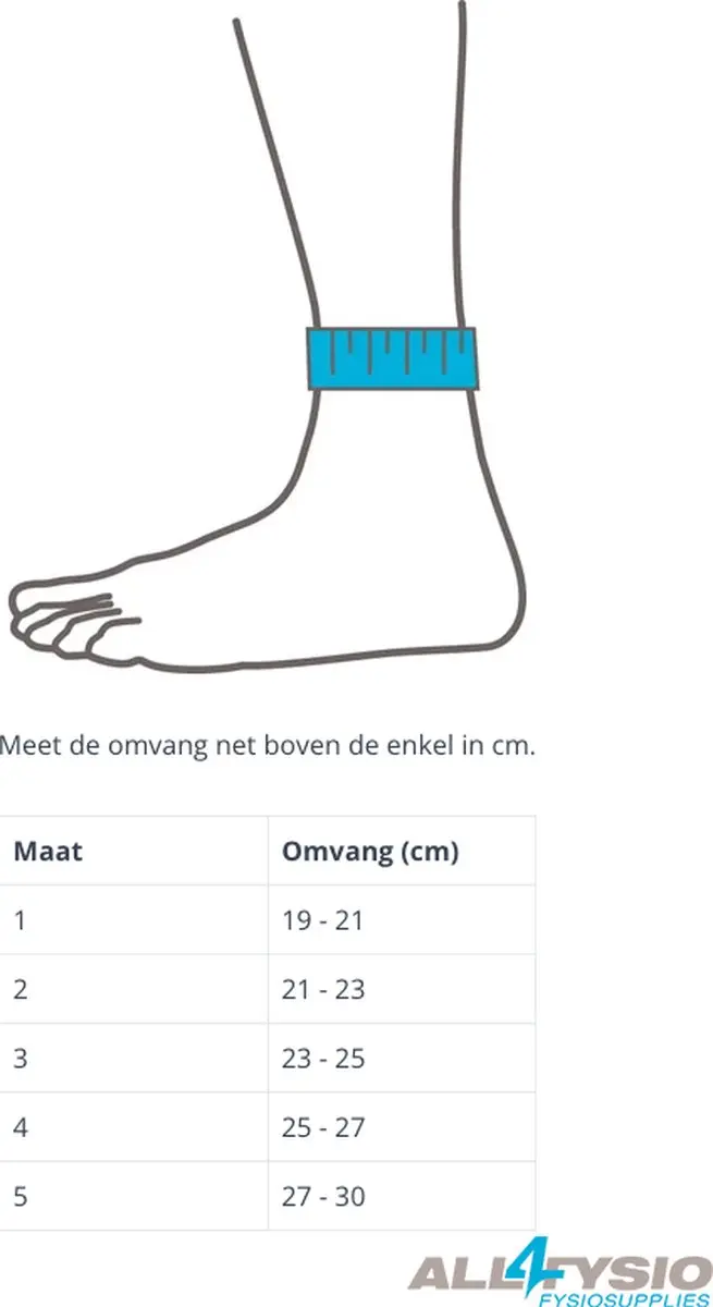 Thuasne Ligastrap Malleo Enkelbrace Maat XS 19-21cm - Zwart