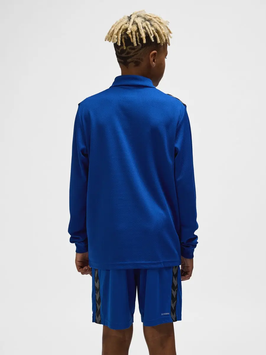 Hummel Hmlauthentic Half Zip Sweat Kids 140 - True Blue - afbeelding 6 van 6