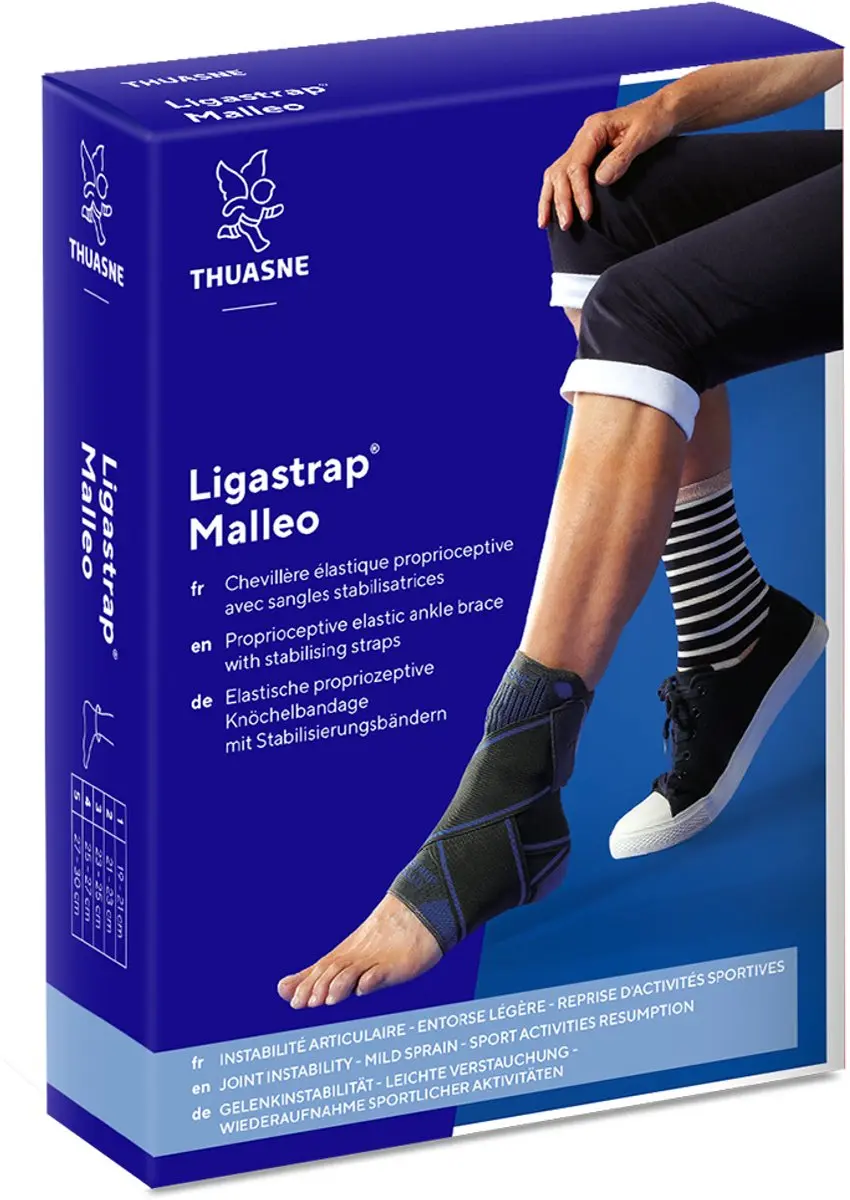 Thuasne Ligastrap Malleo Enkelbrace S - 21-23 cm - Zwart