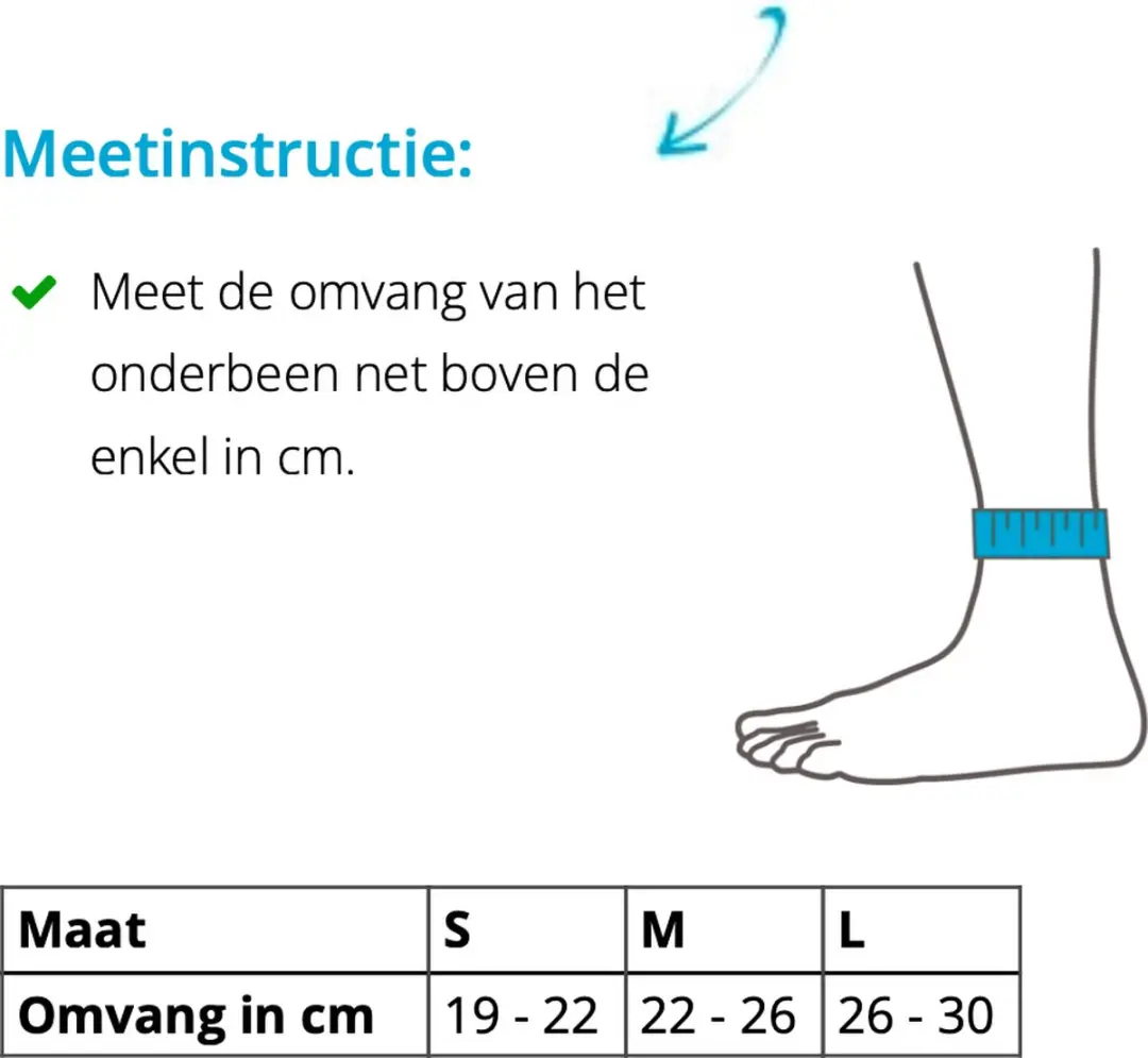 Thuasne Malleo Dynastab Enkelbrace S - Grijs