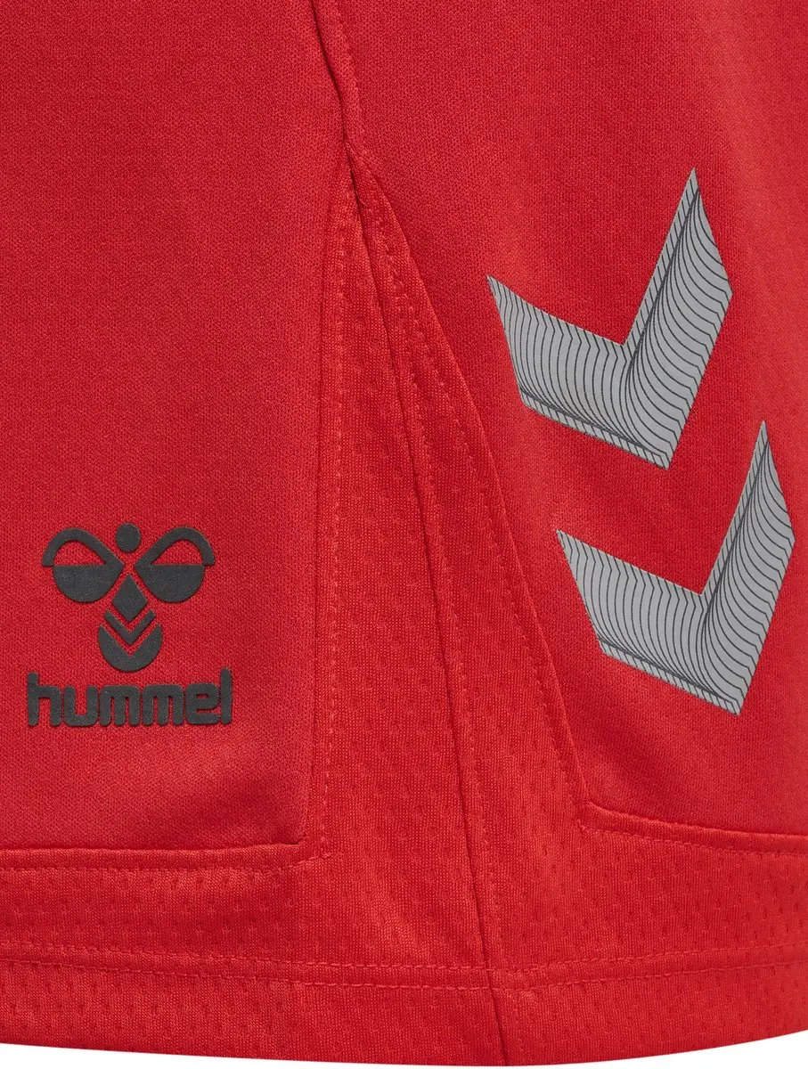 Hummel Hmllead Womens Poly Shorts 207398 Sportshorts - M - Rood