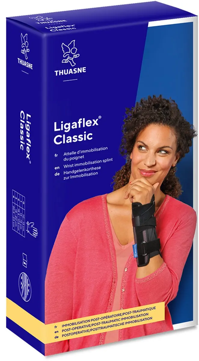 Thuasne Ligaflex Classic Polsbrace Maat 3 - Rechts - Zwart