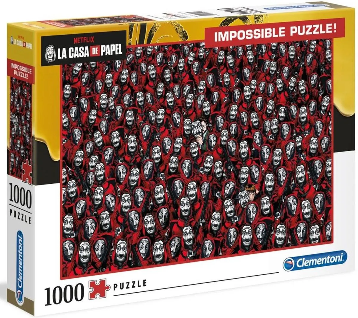 Clementoni La Casa De Papel Legpuzzel 1000 Stuks - Multi - afbeelding 4 van 4
