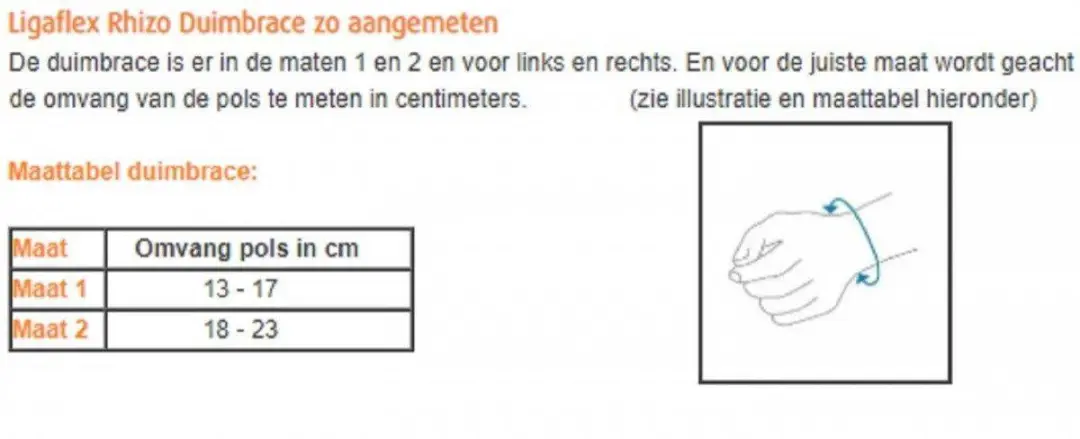Thuasne Ligaflex Rhizo Duimbrace Rechts - Maat 1 - Zwart - afbeelding 6 van 6