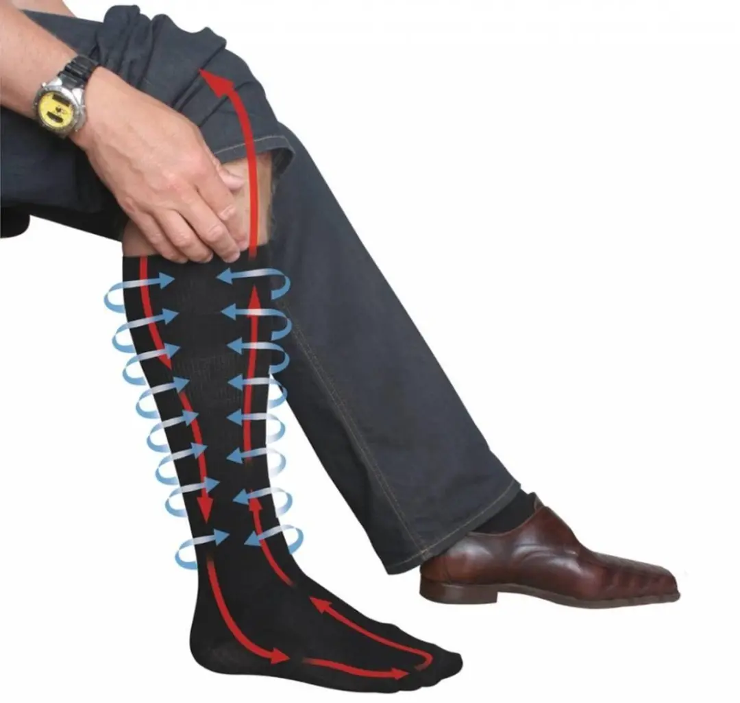 TravelSafe Travel Pressure Soks Steunkousen 39-42 - Zwart
