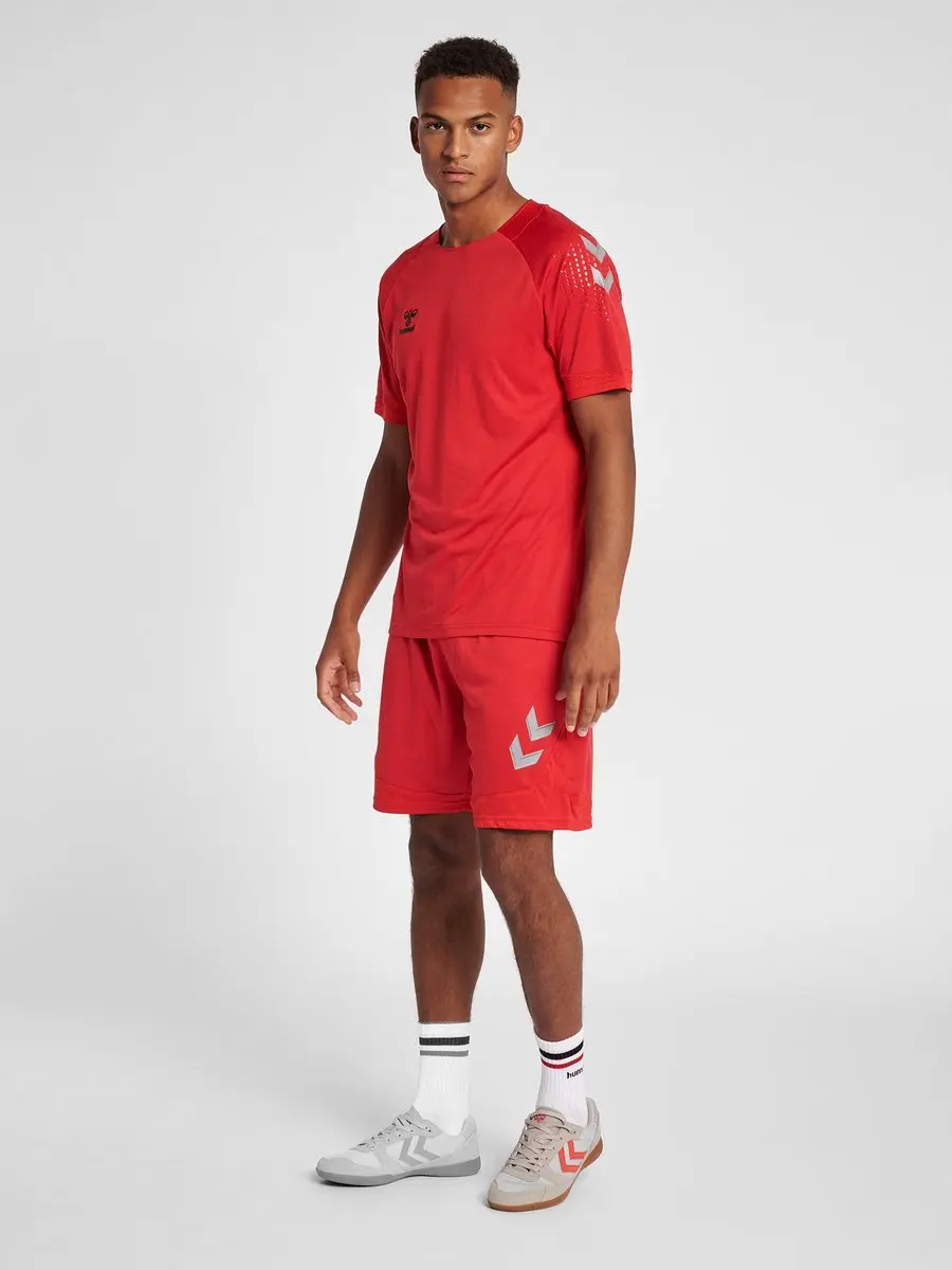 Hummel Hmllead Poly Shorts 207395 Sportbroek - S - Rood