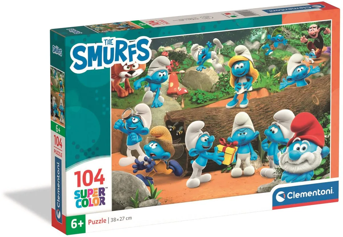 Clementoni Smurfen Puzzel 104 Stukjes - Multikleur
