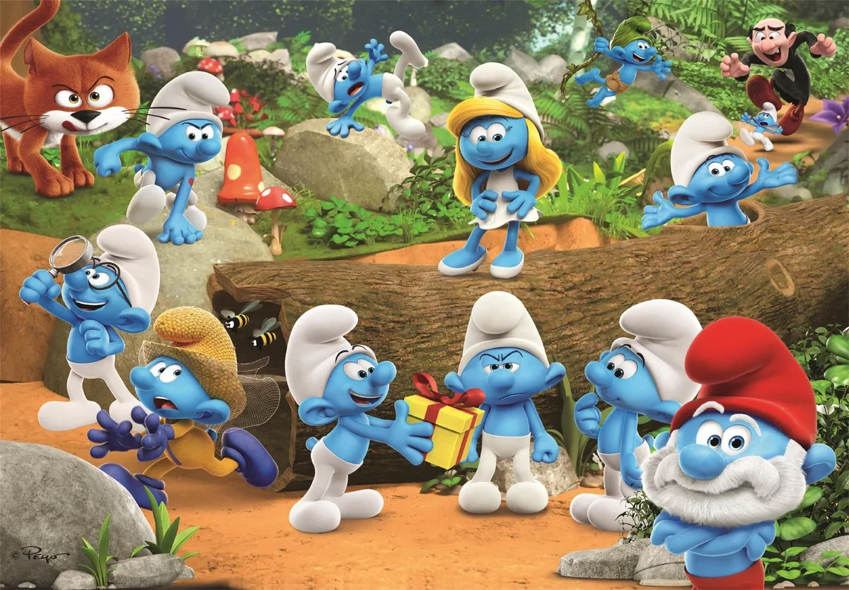 Clementoni Smurfen Puzzel 104 Stukjes - Multikleur