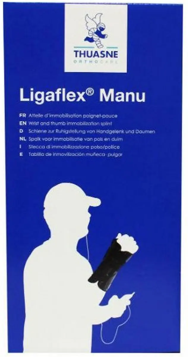 Thuasne Ligaflex Manu Duimbrace/Polsspalk Maat 2 - Links - Zwart