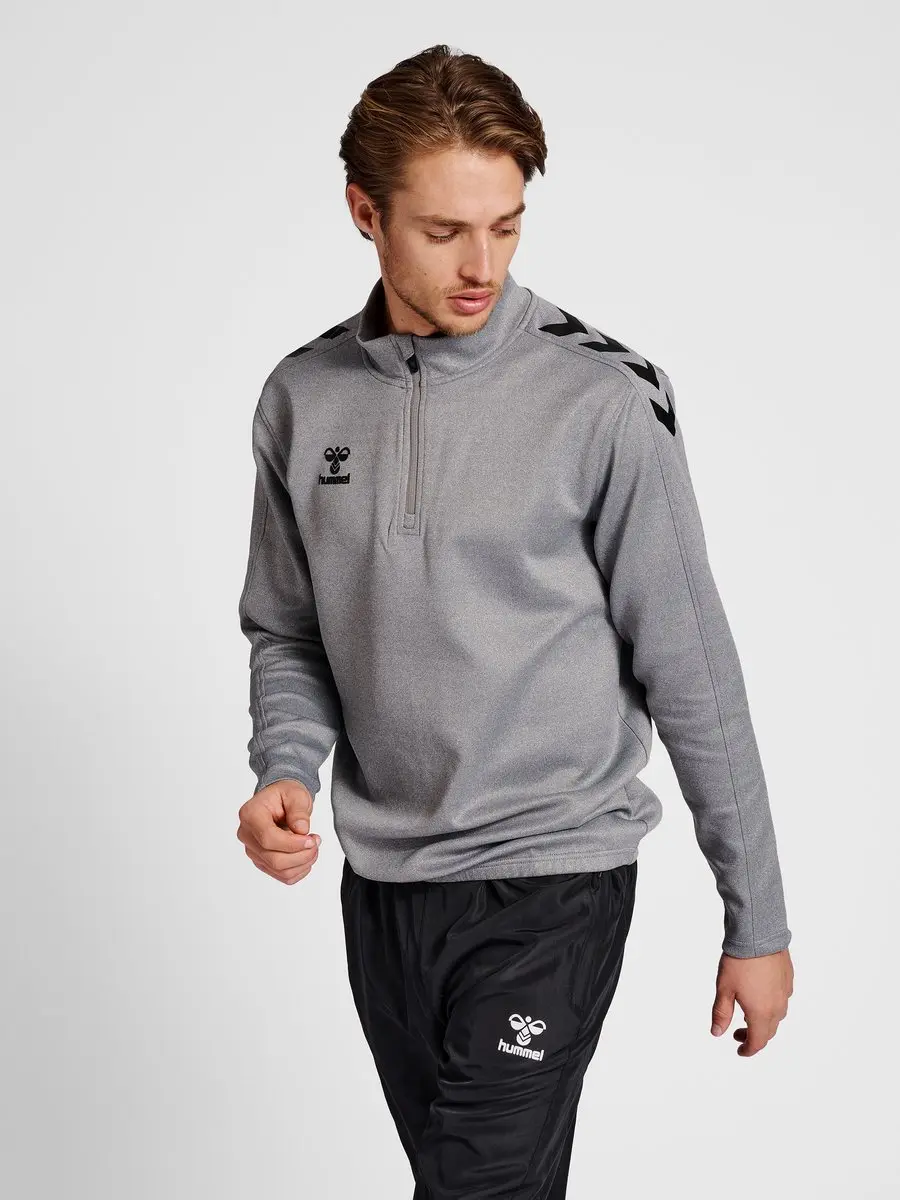 Hummel Core XK Half Zip Poly Sweat Heren - M - Grijs