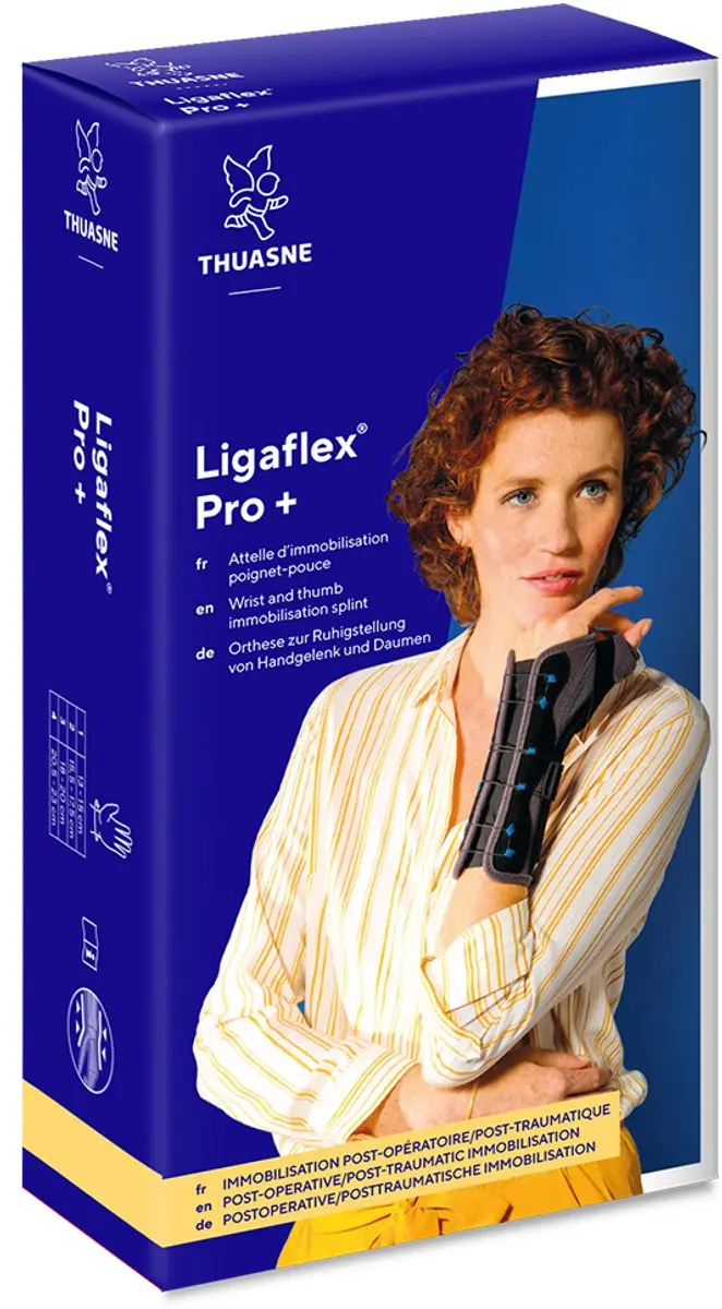 Thuasne Ligaflex Pro Plus Polsbrace/Duimbrace Maat 3 - Links - Zwart