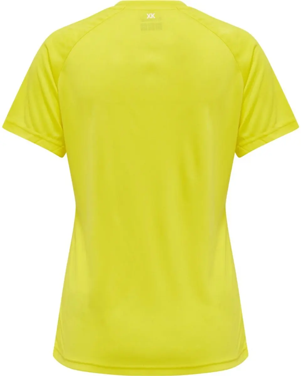 Hummel Core XK Core Poly Sportshirt Dames - S - Geel - afbeelding 6 van 6