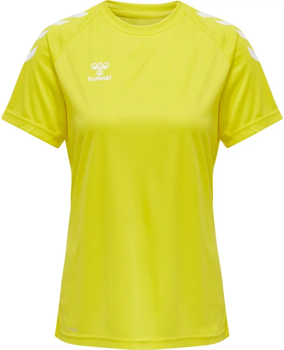 Hummel Core XK Core Poly Sportshirt Dames - S - Geel