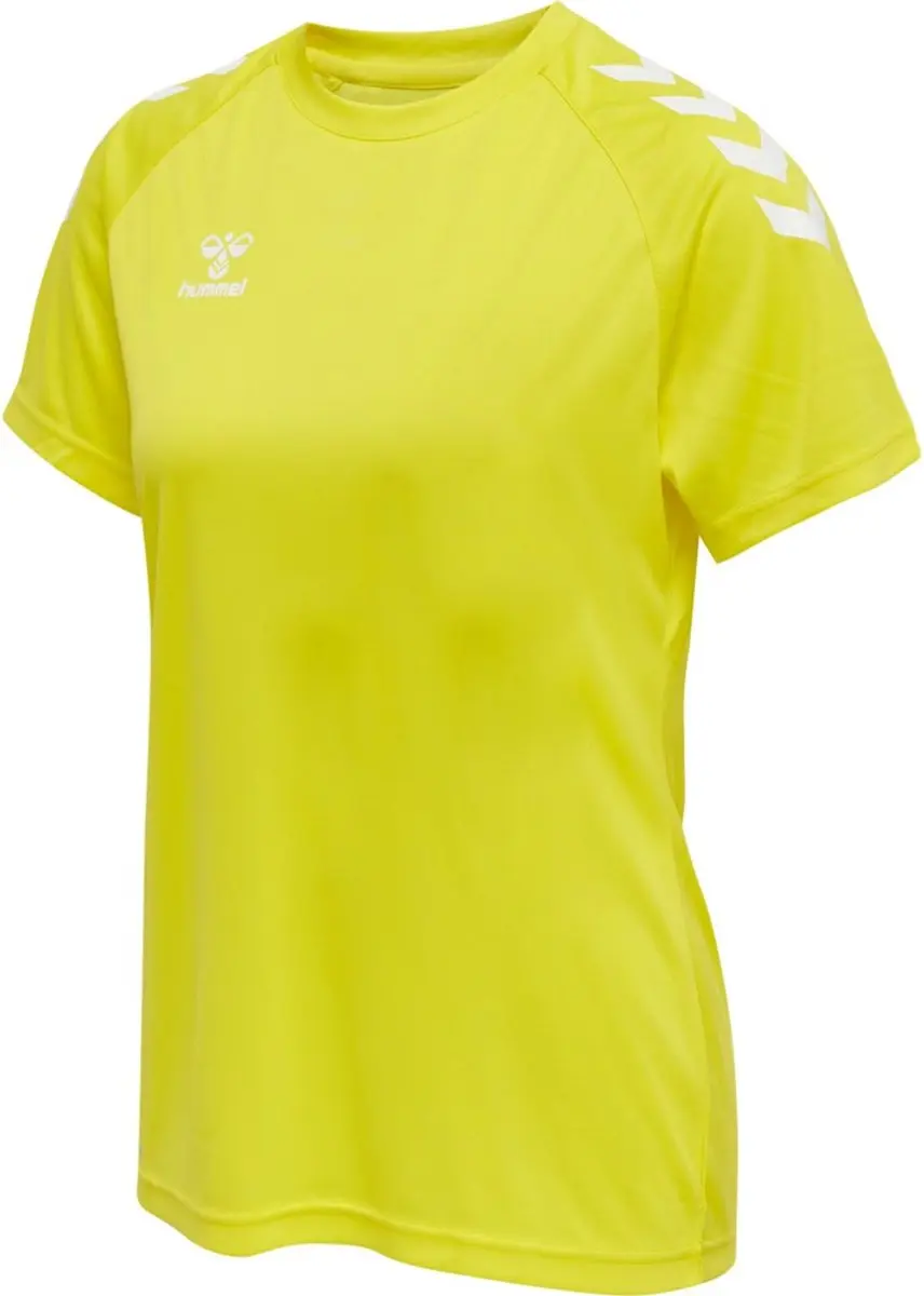 Hummel Core XK Core Poly Sportshirt Dames - S - Geel