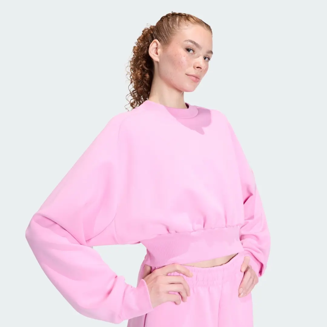 Adidas Soft Lux Loose-Fit Sweatshirt KLI03 - Roze - afbeelding 6 van 6