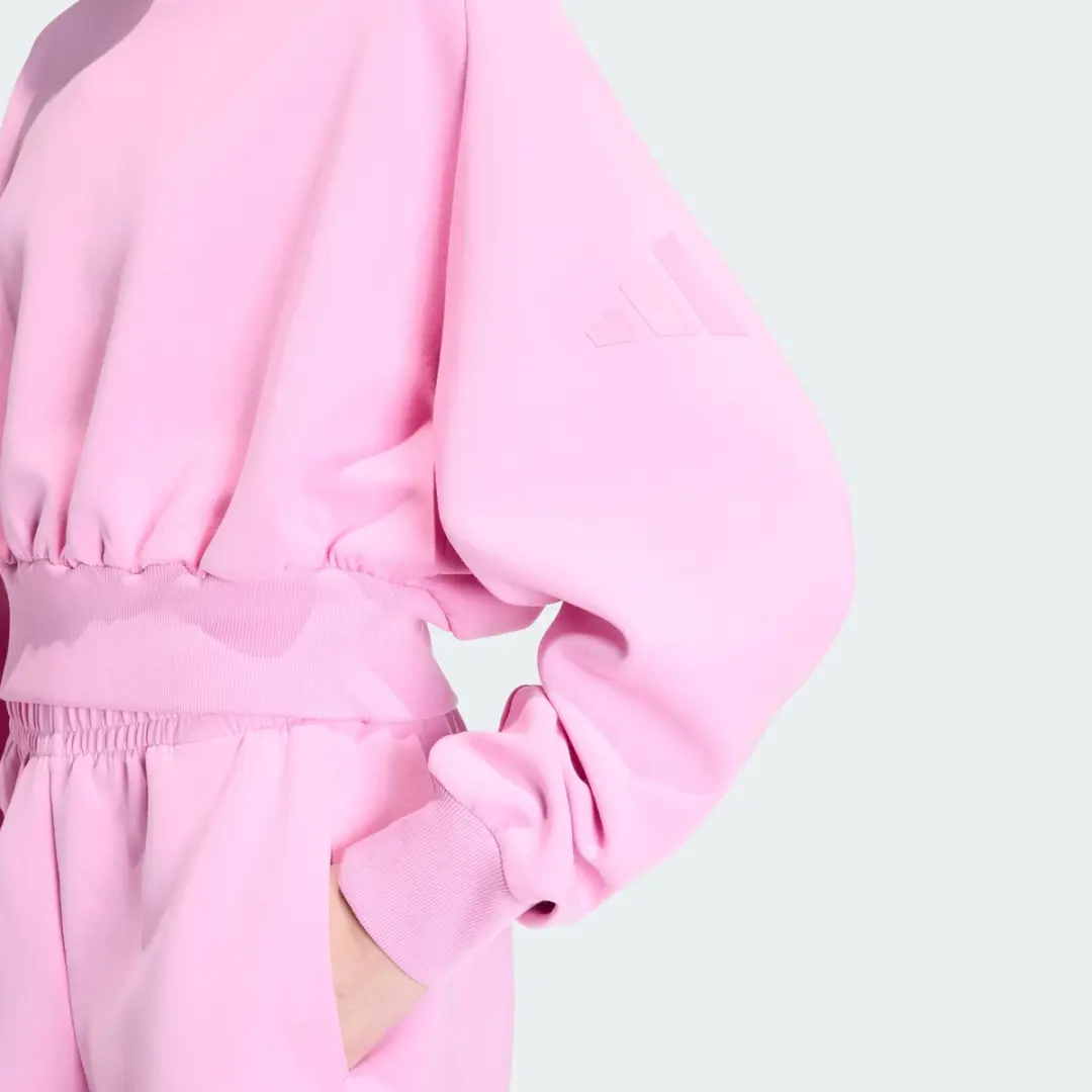 Adidas Soft Lux Loose-Fit Sweatshirt KLI03 - Roze