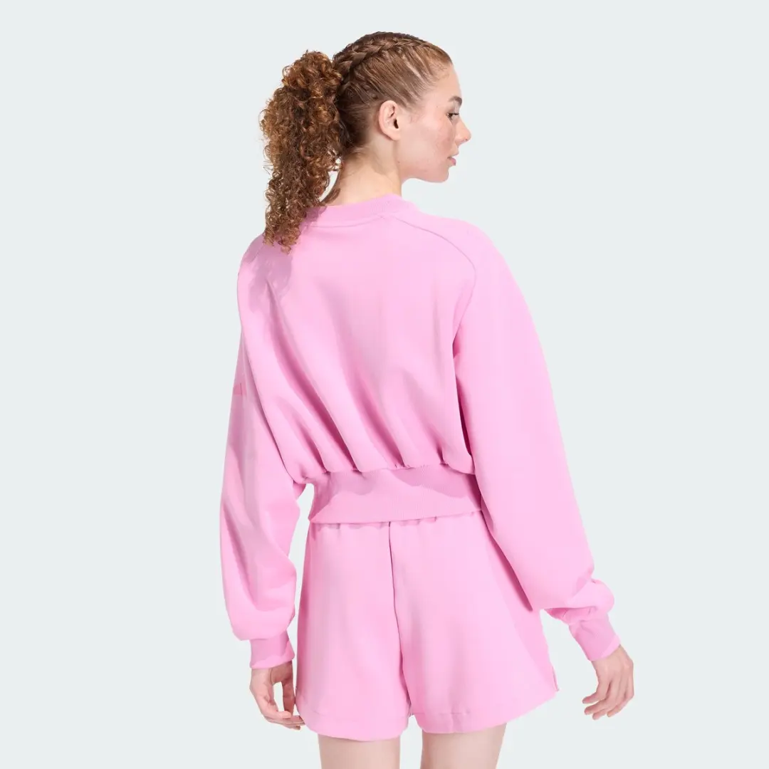 Adidas Soft Lux Loose-Fit Sweatshirt KLI03 - Roze