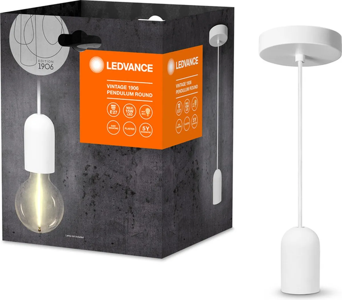 LEDVANCE Vintage 1906 Hanglamp E27 - Wit