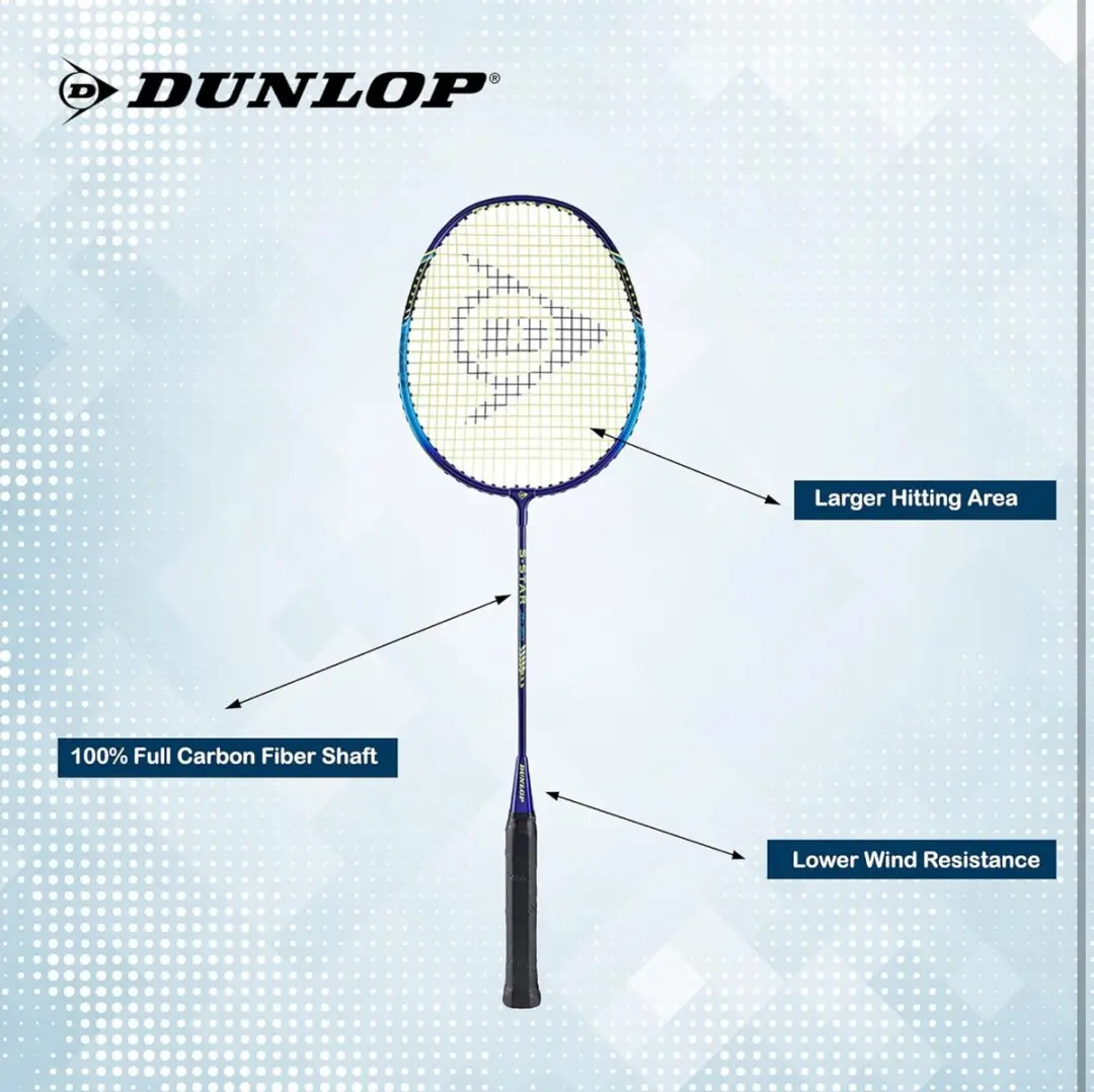 Dunlop Nitro Star AX10 Badmintonset - 4 Rackets L3 - Multi