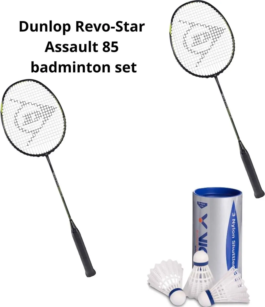 Dunlop Nitro Star AX10 Badmintonset - 4 Rackets L3 - Multi