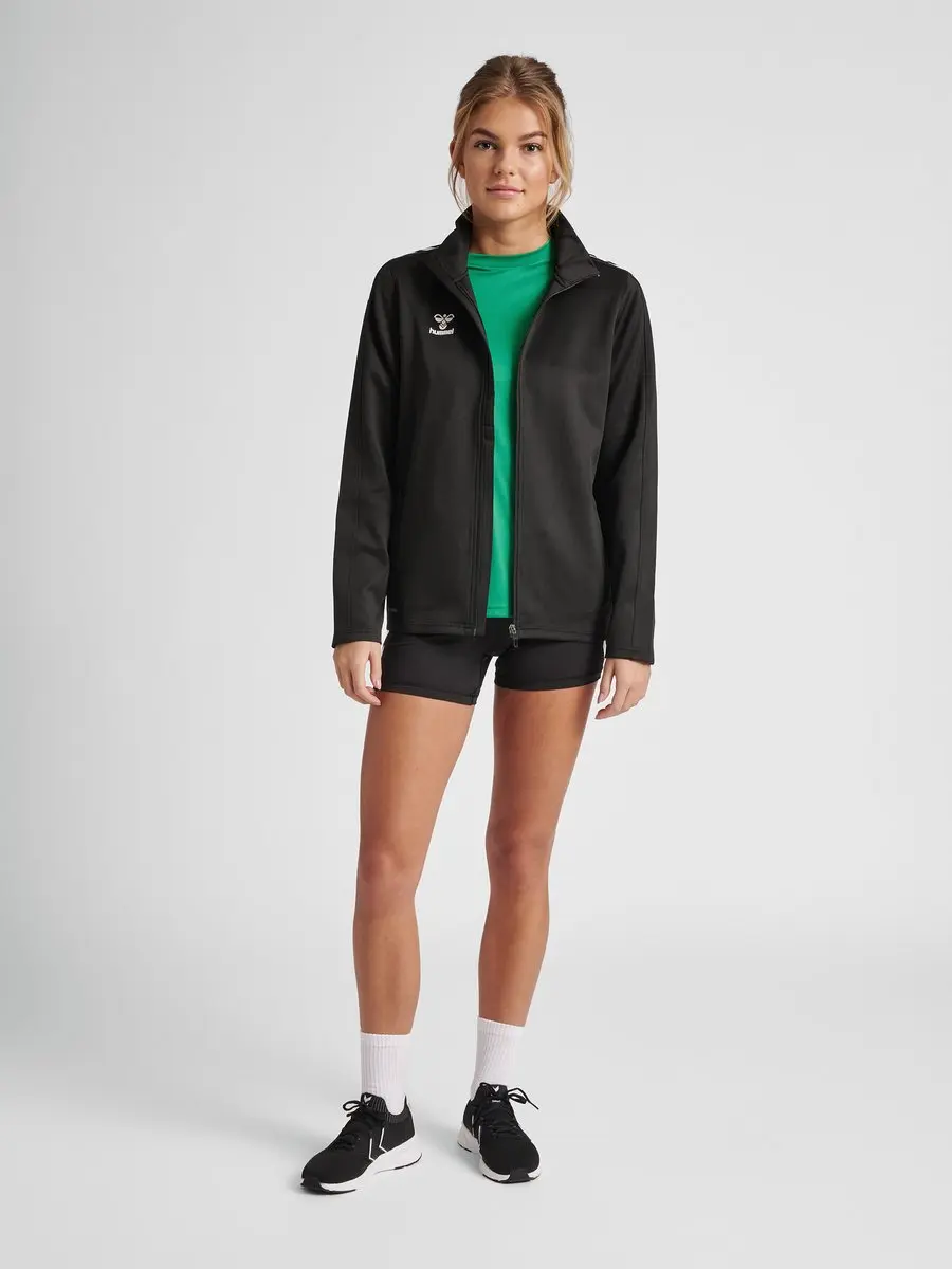 Hummel HMLCORE XK Poly Zip Sweat Woman - XS - Zwart - afbeelding 6 van 6
