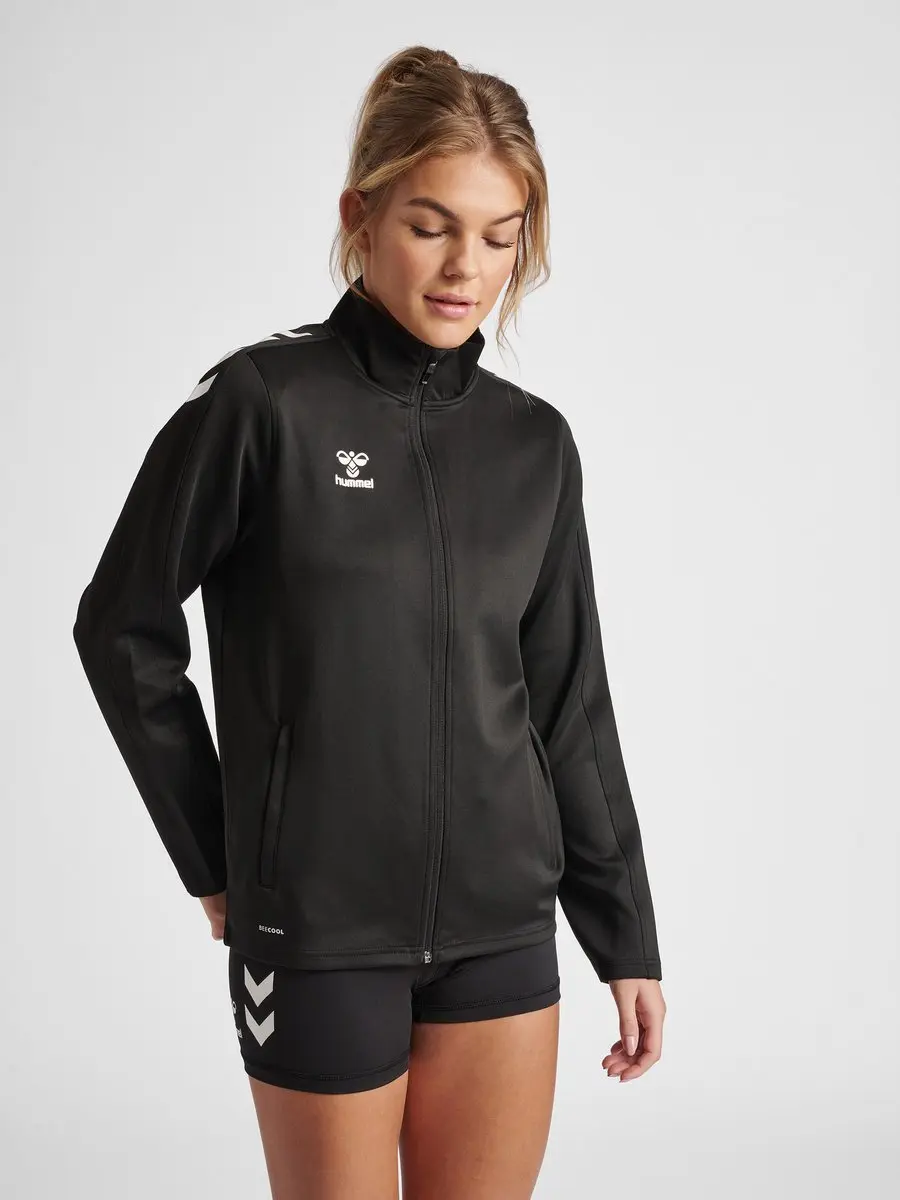 Hummel HMLCORE XK Poly Zip Sweat Woman - XS - Zwart