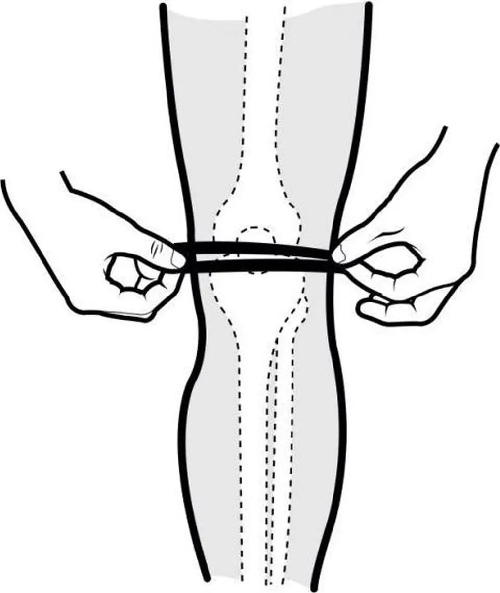 Thuasne Neopreen Kniebandage M - Zwart