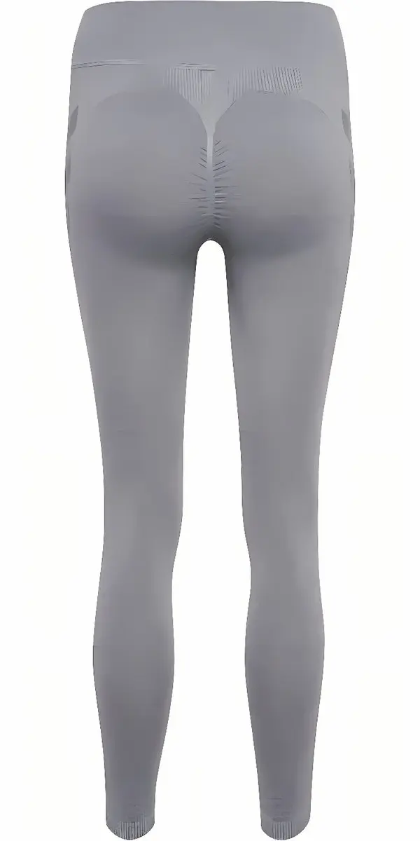 Hummel HMLCI Seamless Scrunch Sportlegging Dames - Grijs