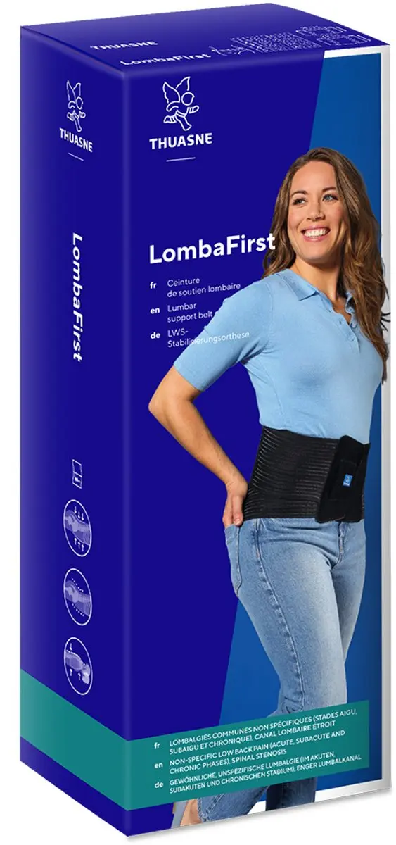 Thuasne Lombafirst Rugbrace Maat 3 - Zwart