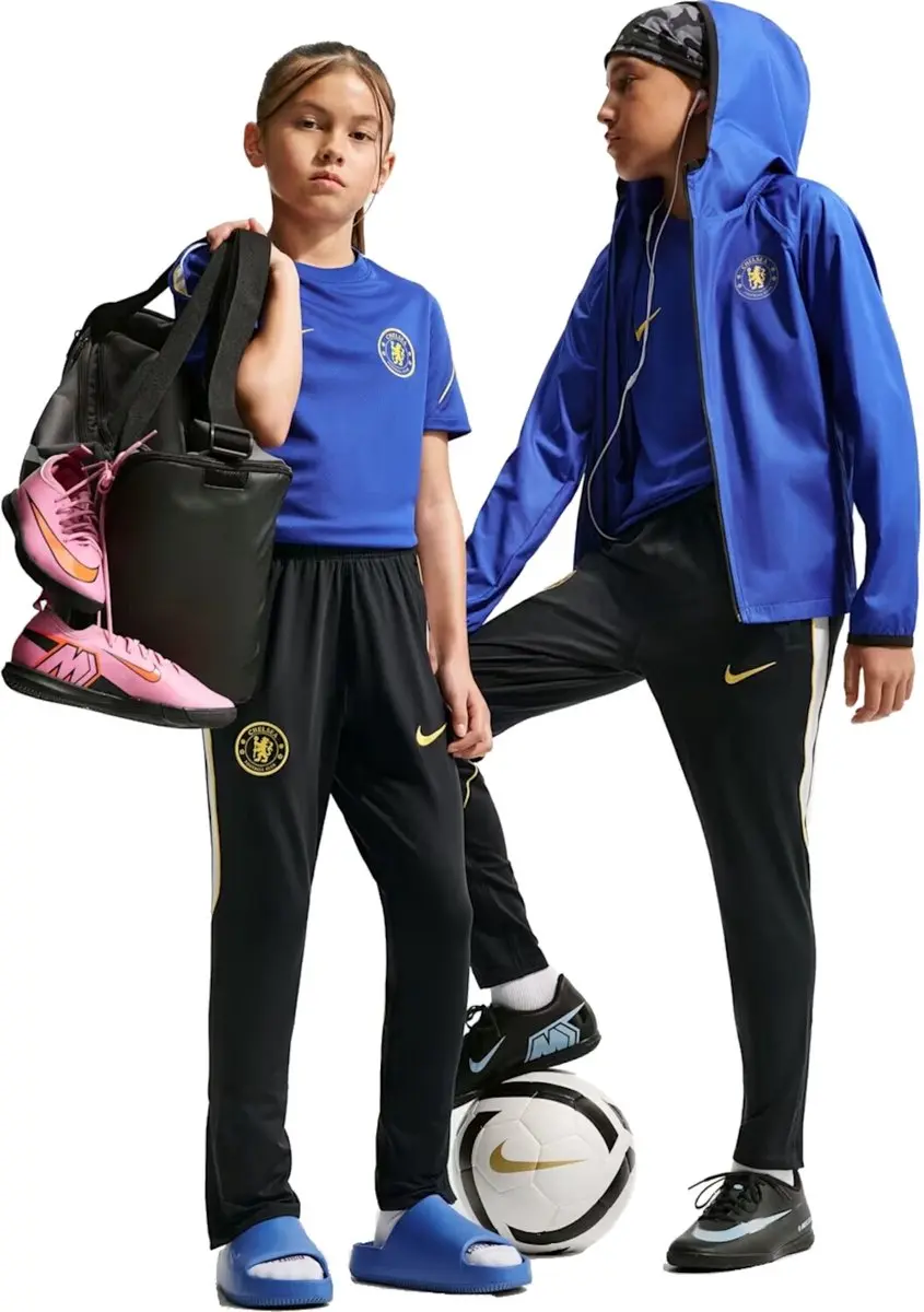 Nike Chelsea FC Strike Kinder Trainingsbroek II2813-426 - Blauw - 128/134