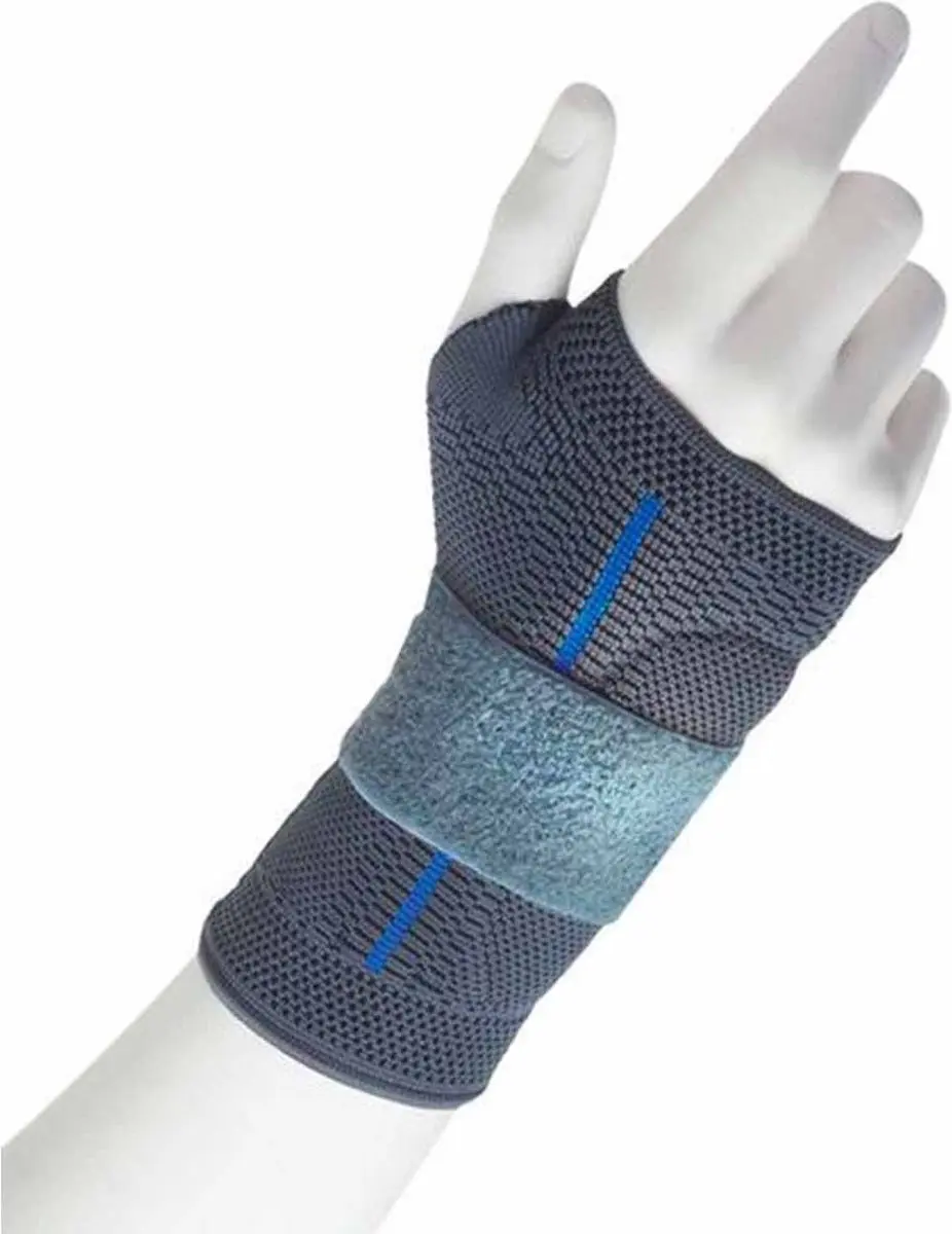 Thuasne Manu Promaster Polsbrace Rechts - Maat L 17-18cm - Grijs