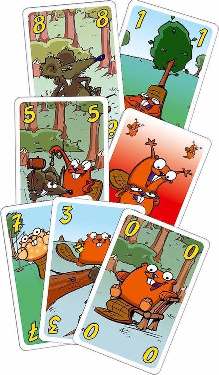 Beverbende kaartspel + Regenwormen junior dobbelspel spel - party game spelletjes gezelschapspellen kinderen - gezelschapspelen familie - cadeautjes meisjes jongens kaartspellen dobbelspellen spel verjaardag cadeau meisje jongen kind 6 7 8 9 10 jaar