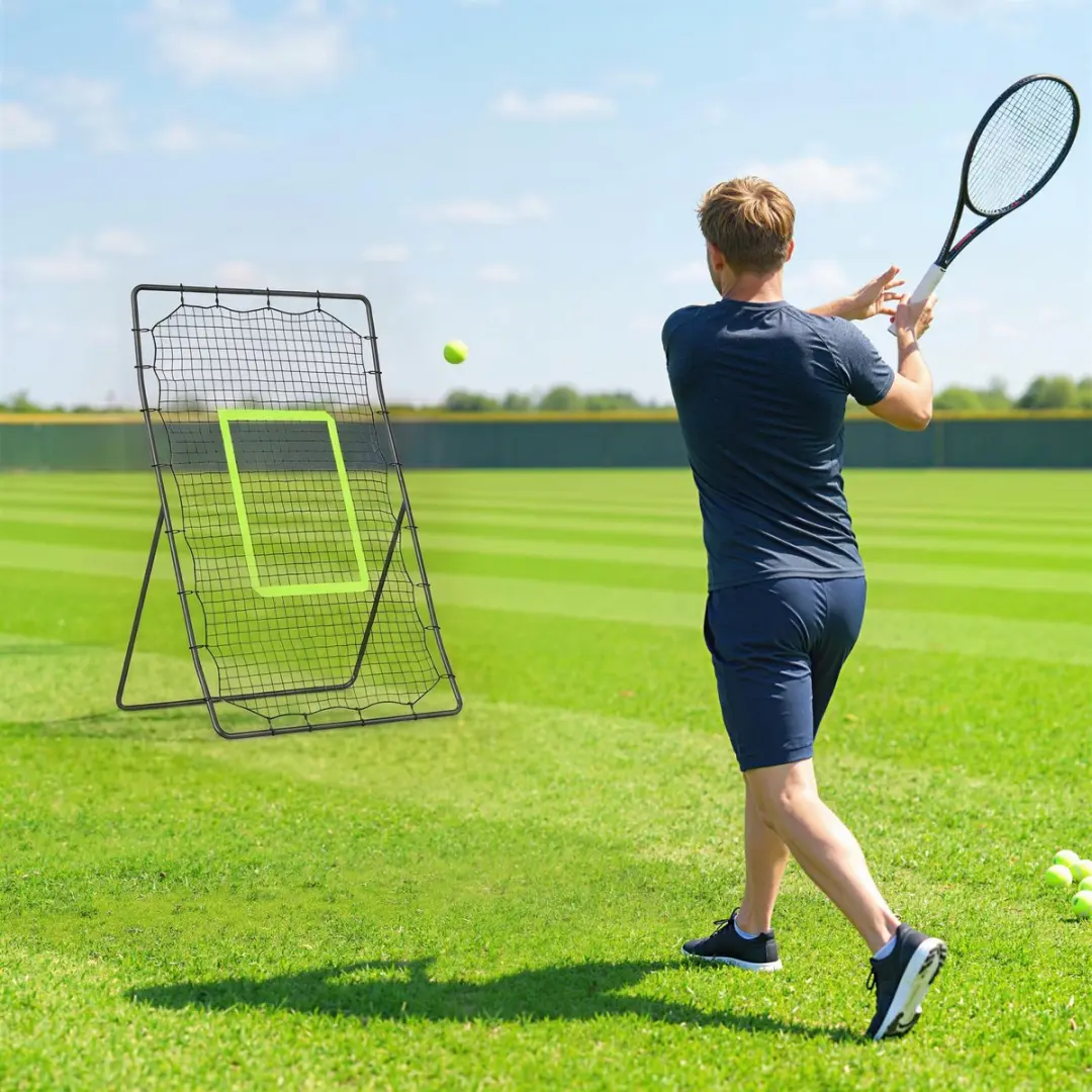 Homcom Rebounder 123x90x174cm - Zwart