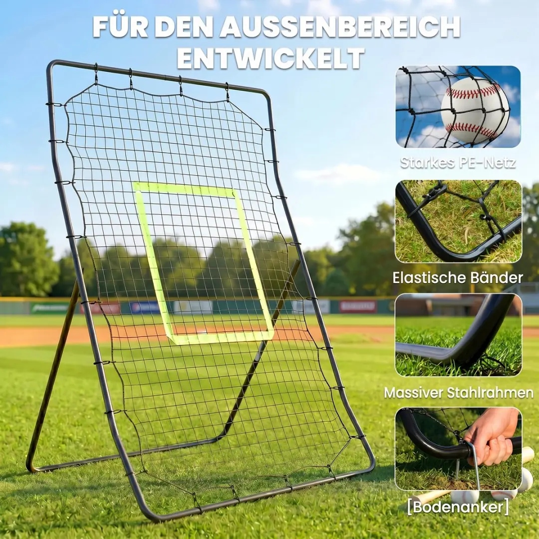 Homcom Rebounder 123x90x174cm - Zwart