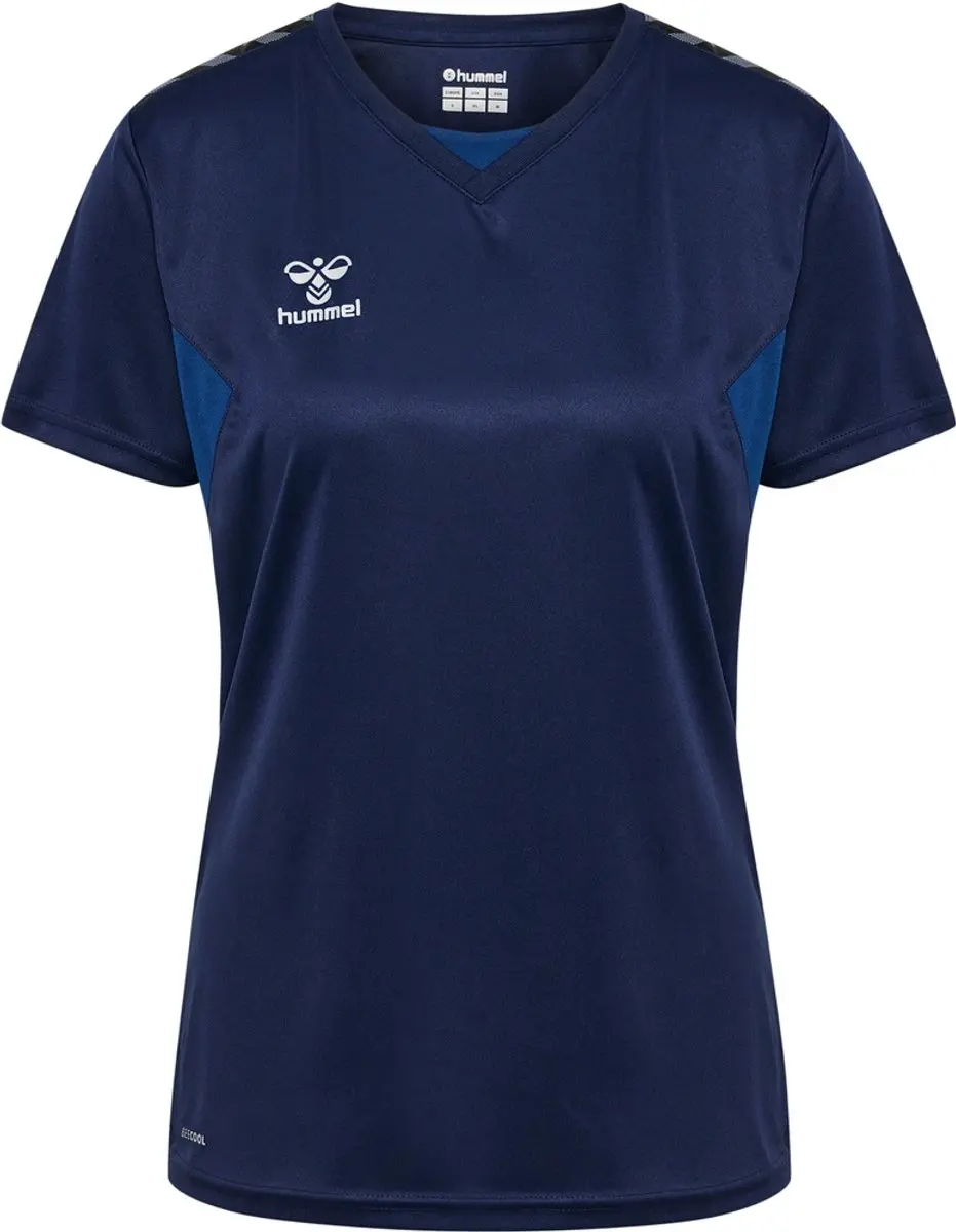 Hummel Authentic Jersey Dames T-shirt 219966 - XS - Marine