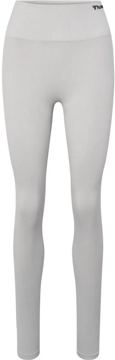 Hummel Hmlmt Rest Seamless Hw Rib Tights Sportlegging - XL - Beige