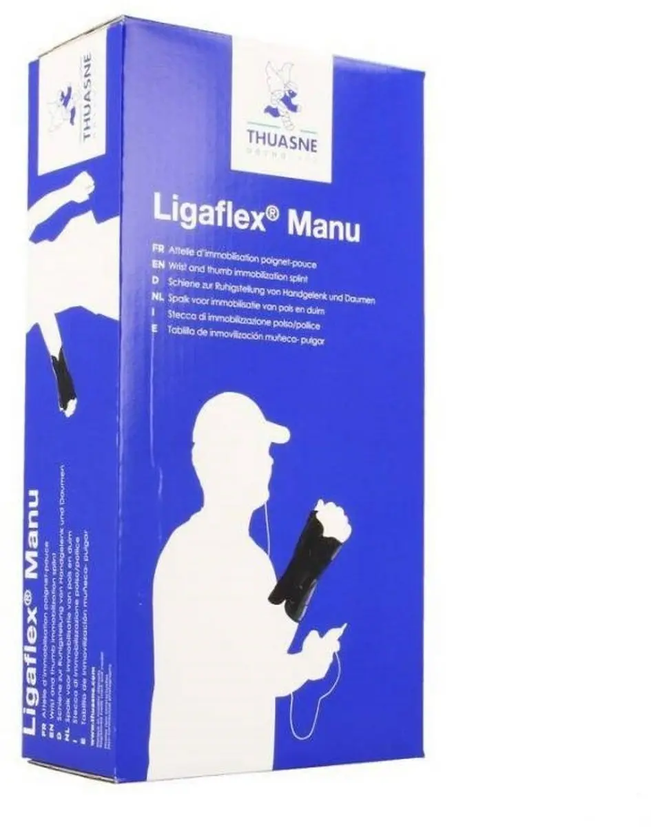 Thuasne Ligaflex Manu Duimbrace/Polsspalk Rechts - Maat 2 - Zwart