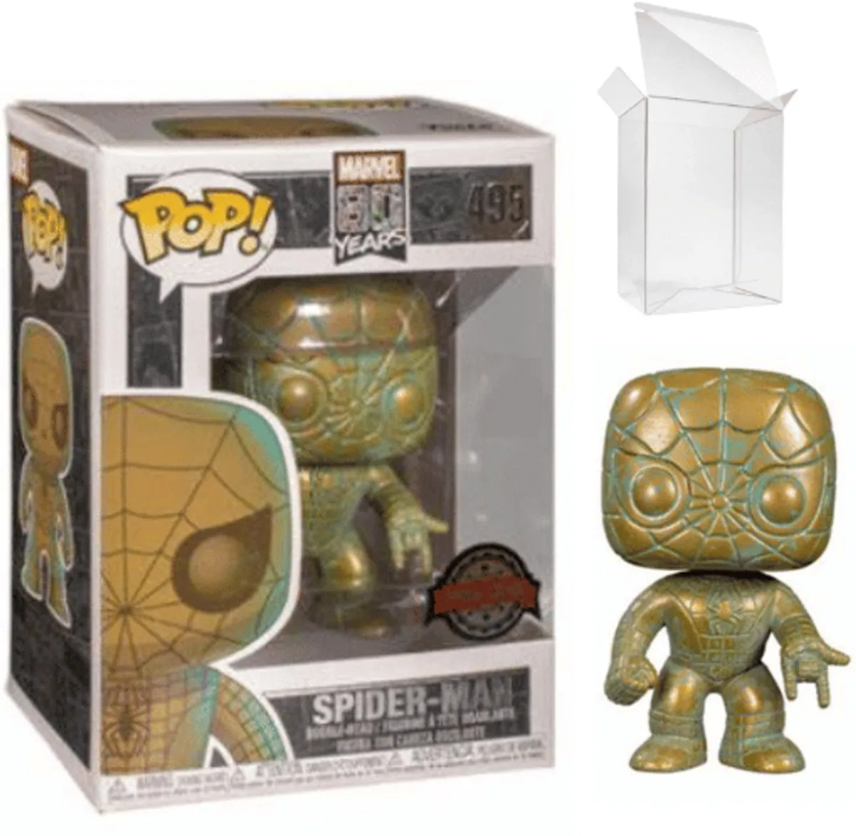 Funko Pop! Spider-Man Patina 80th Anniversary - Veelkleurig - afbeelding 2 van 2