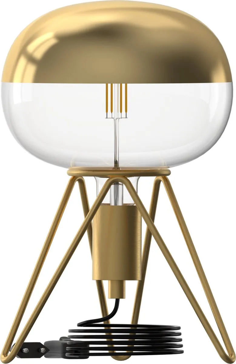 Calex Tripod Tafellamp - Goud - E27
