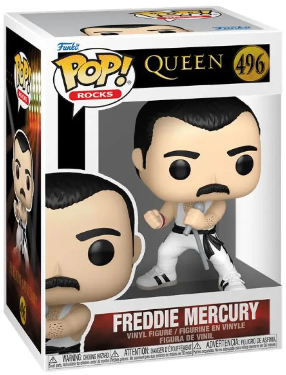 Funko Queen Freddy Mercury Pop! Rocks Vinyl Figur 75373 - afbeelding 4 van 4