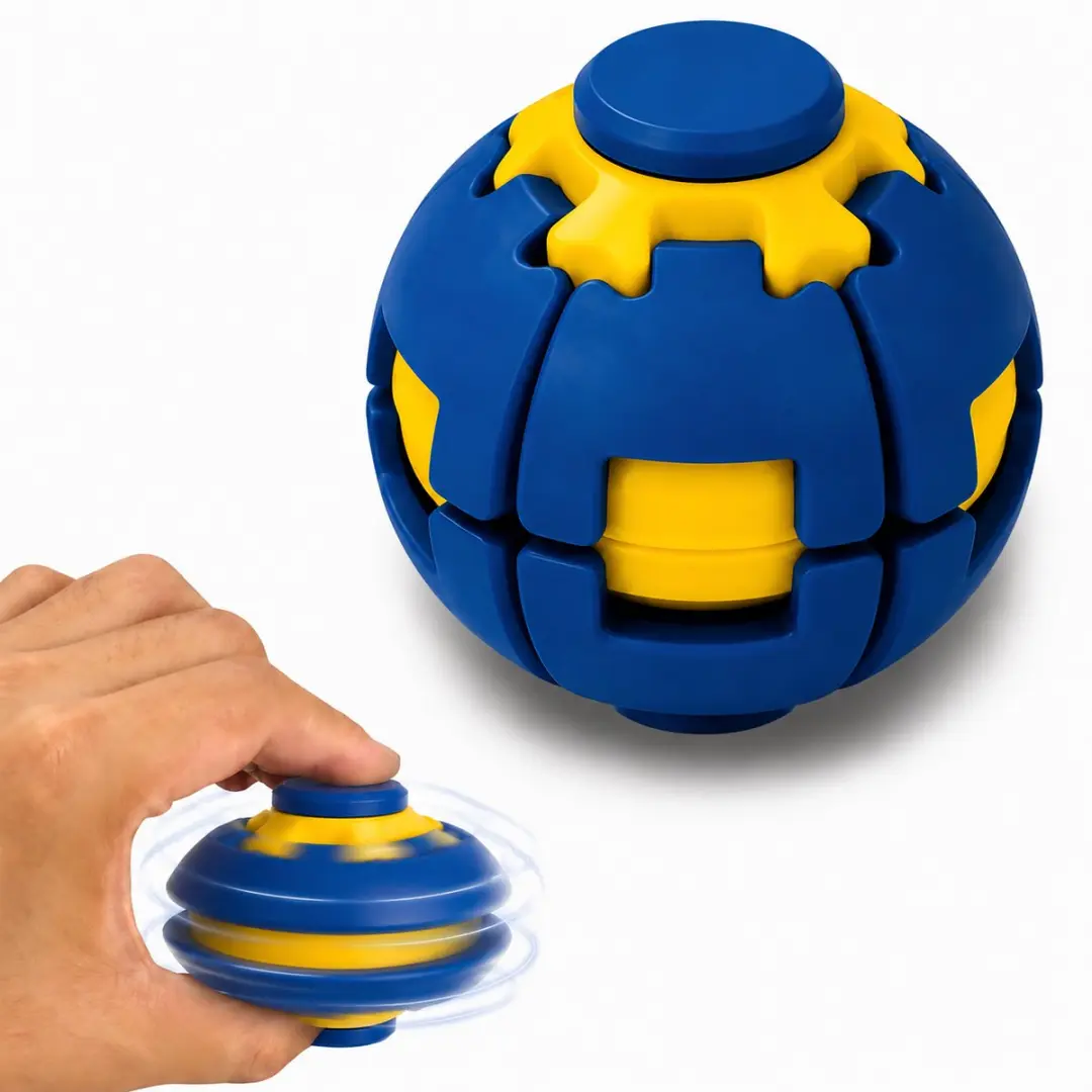 ECTEATOY Stressbal 3D-geprint Blauw