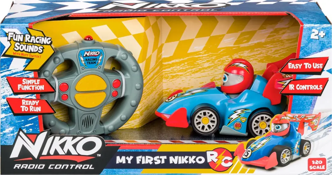 NIKKO Little Racer 10231 RC Auto - Blauw - 5x AAA - afbeelding 6 van 6