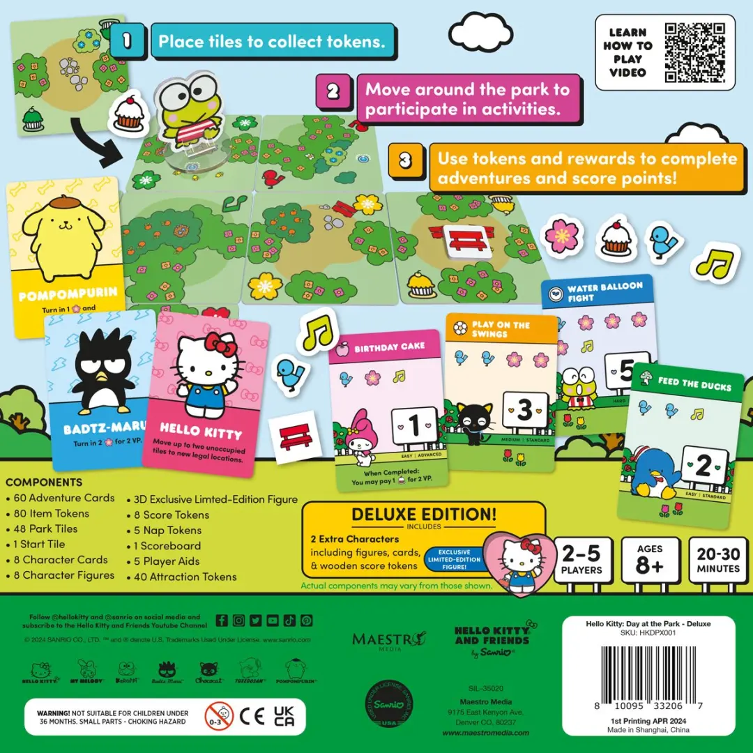 Hello Kitty Day at the Park Bordspel - 2-5 Spelers