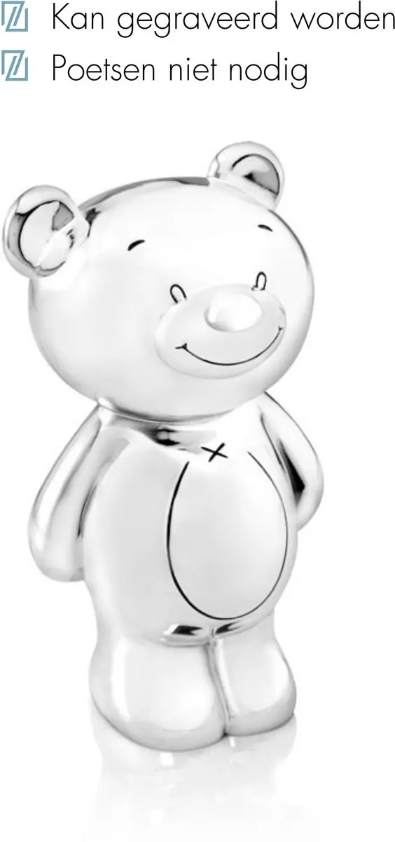 Zilverstad Spaarpot Twinkle - Zilver