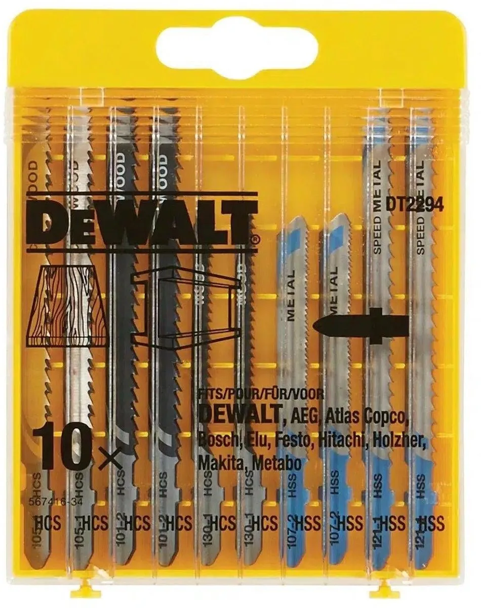 DeWalt DT2294 XPC Decoupeerzaagbladen - 10 Stuks