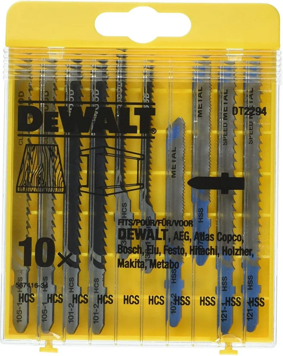 DeWalt DT2294 XPC Decoupeerzaagbladen - 10 Stuks