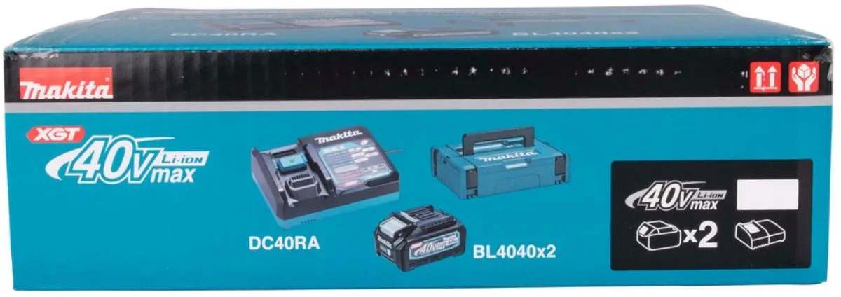 Makita XGT DC40RA Starterset 2xBL4040